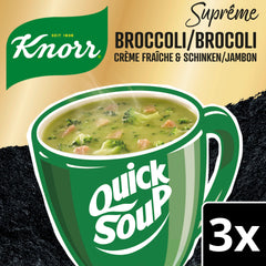 Knorr Quick Soup Sûpreme brocoli 3 Port.