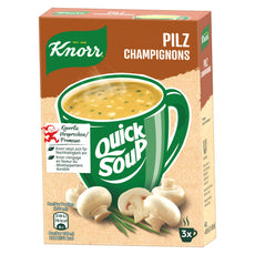 Knorr Quick Soup Pilz 3 Port.