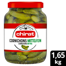 Chirat Cornichons mittelfein 1.65 kg Glas