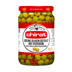 Chirat Olives vertes farcies aux poivrons 1.7 kg bocal