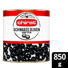 Chirat Schwarze Oliven ohne Stein 1/1 Dose
