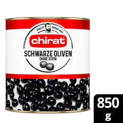 Chirat Schwarze Oliven ohne Stein 1/1 Dose