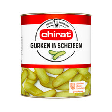 Chirat Gurken in Scheiben (längs geschnitten) 3/1 Dose