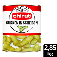 Chirat Gurken in Scheiben (längs geschnitten) 3/1 Dose