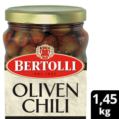 Bertolli Olives vertes au chilli 1.5 kg