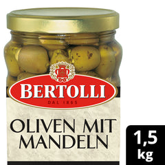 Bertolli Olives vertes avec amandes 1.5 kg