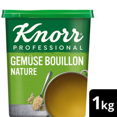 Knorr Professional Bouillon de légumes nature, pauvre en graisse (GRANULÉ) 1 kg