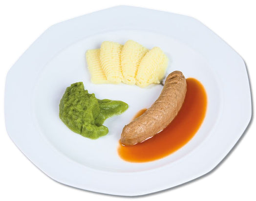 Saucisse bratwurst en forme de purée