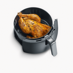 Heißluft-Fritteuse XXL 2000W Timerfunktion Schwarz