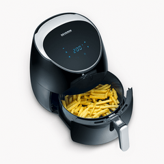 Heißluft-Fritteuse XXL 2000W Timerfunktion Schwarz