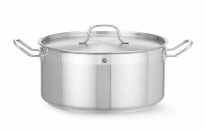 Kochtopf, niedrig - mit Deckel - 12l