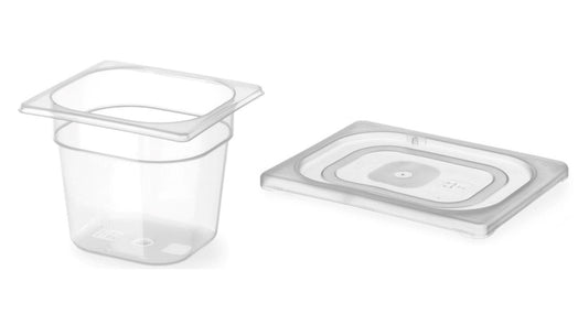 Set bestehend aus Gastronorm Behälter 1/6 inkl. Deckel