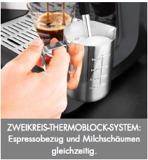 Espressomaschine Design Espresso Advanced Duo, 15 bar